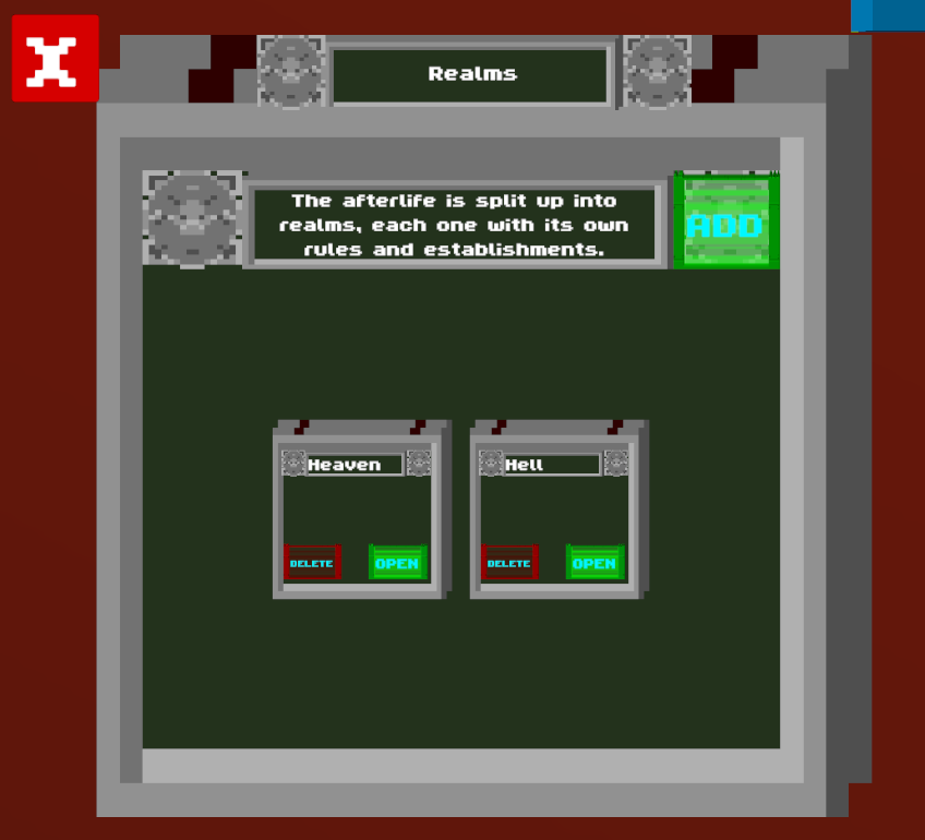 Afterlife UI Overview